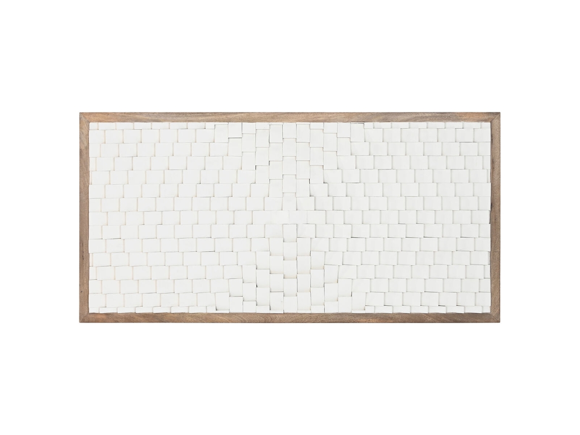 Cabecero Home Esprit Blanco Natural 180 x 5 x 90 cm
