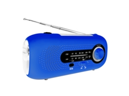 Lanterna de Acampamento Led com Carregamento Solar por Manivela, Ajuste de Brilho, 8, Rádio Fm/am e Função de Bateria AQUAFORGE