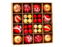 Enfeites de Bola de Natal para Decorações de Natal Enfeites de Árvore de Natal para Decoração de Feriados e Festas Estilo 1