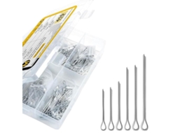 Kit De 410 Pinos Ranhurados, 6 Tamanhos, Resistentes À Corrosão, Para Sistemas De Travamento Com Pino De Metal