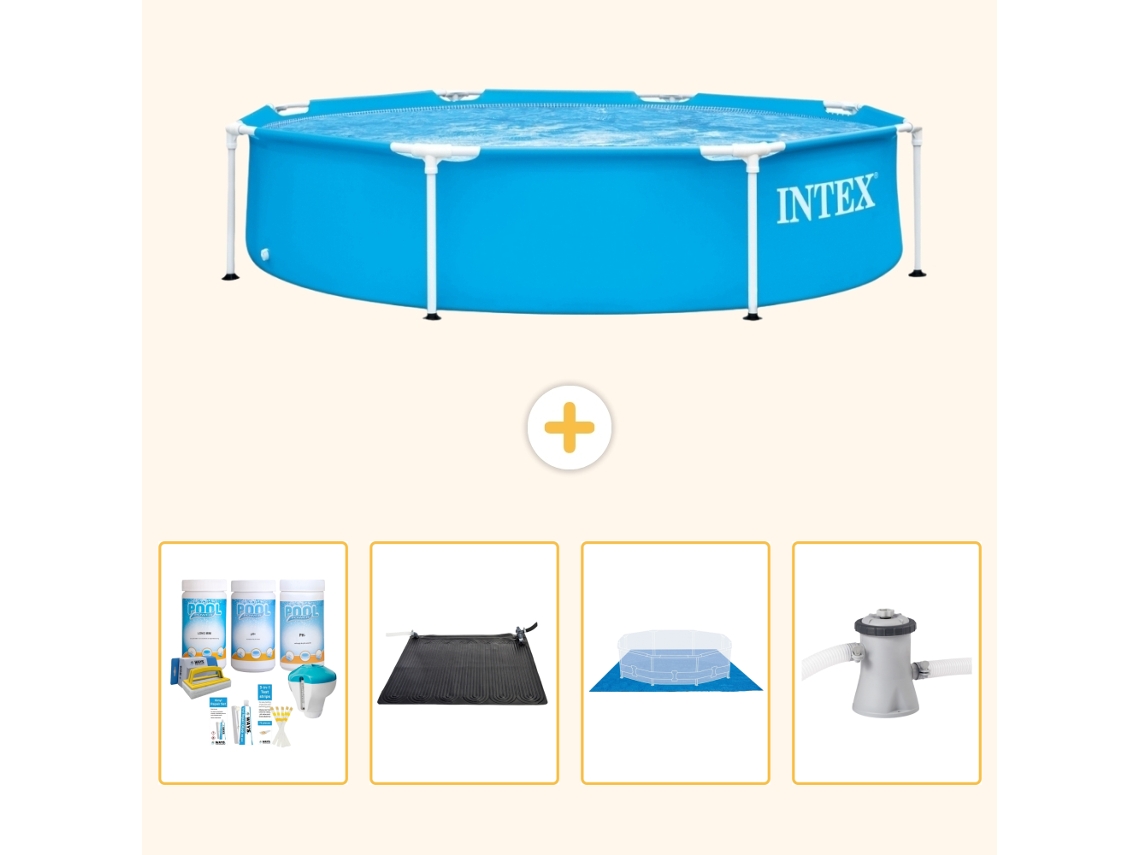 Piscina com Estrutura Redonda 244x51 Cm 5 peças S20986 INTEX