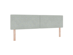 Cabeceira Cinza Claro Baixa Para Quarto Vidaxl Cinzento-claro Madeira (90x40x7cm)