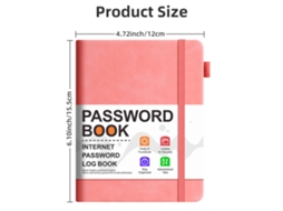 B6 Password Address Phone Notebook Pink