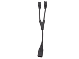 Cabo de Alimentação Iec320 C8 para Iec320 C7 Duplo, Conector Y com 1 Entrada e 2 Saídas Fêmeas, 0,3 M 0,98 Pés CHABERLU