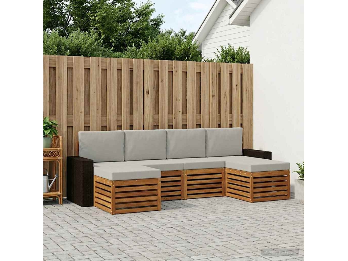 Vidaxl Conjunto De Sofás Para Exterior 6 Unid.