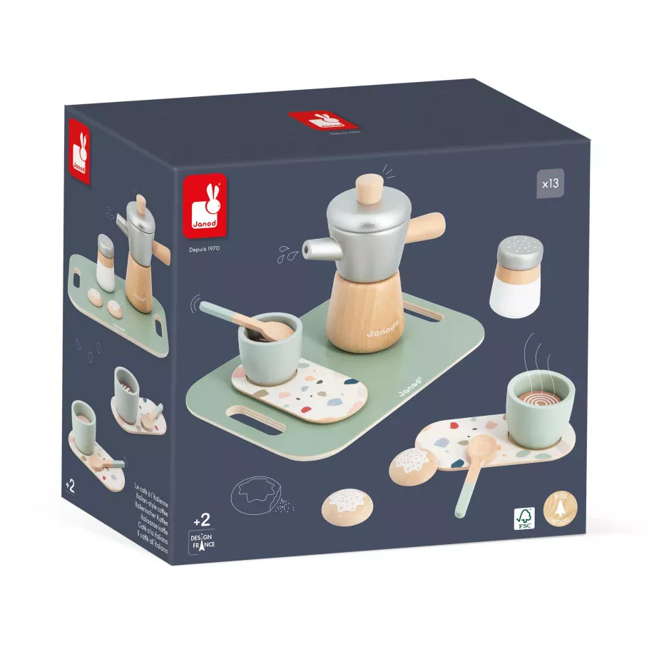 Conjunto de café Janod estilo italiano