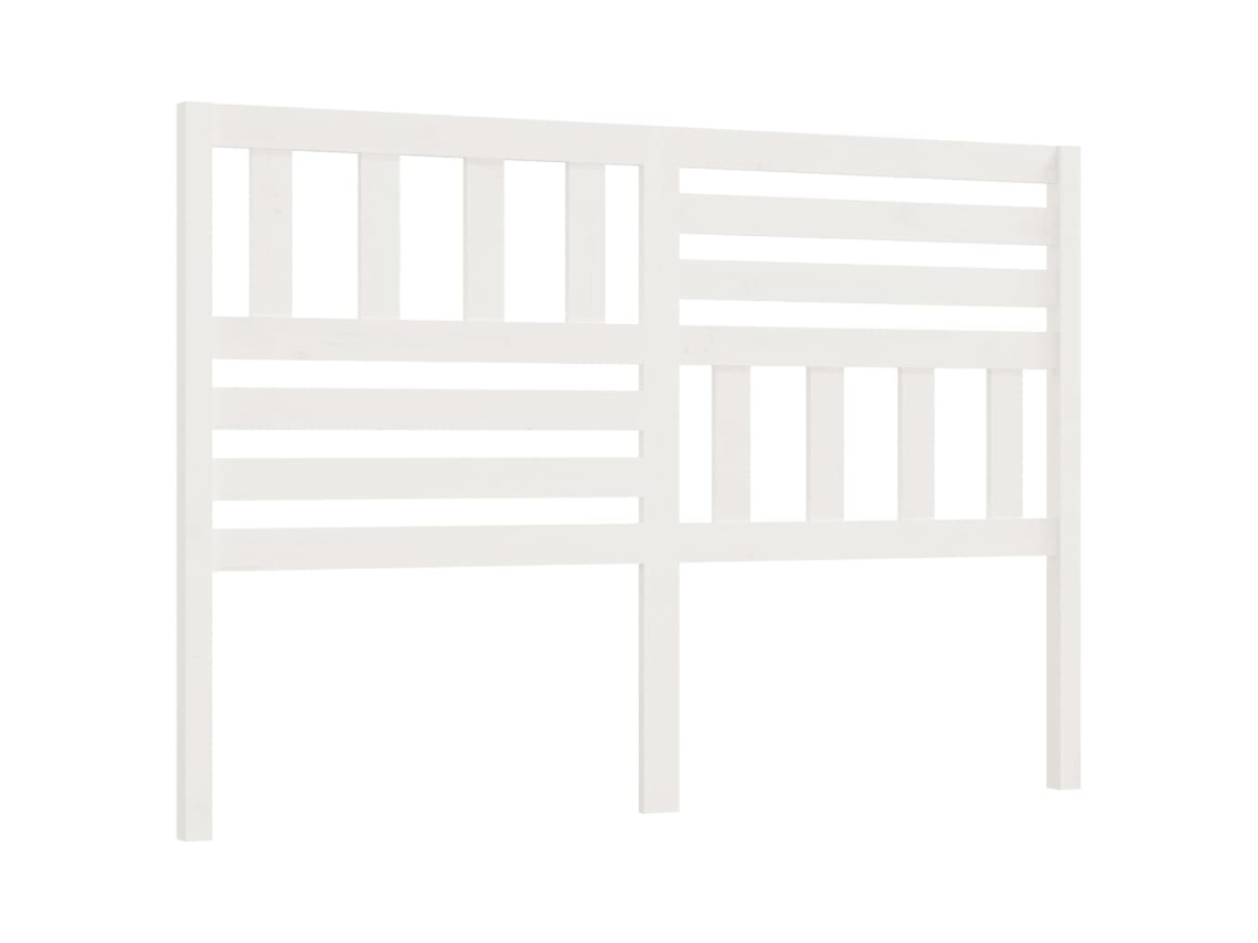 Bed Headboard, Bed Headboards Vidaxl Branco Madeira De Pinho (126 X 100 Cm)