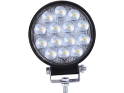 Refletor Led Redondo À Prova D'água De 42w Para Carros, Luz De Trabalho Para Suvs E Caminhões.