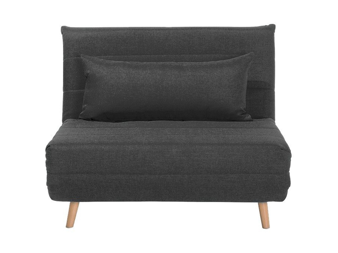 Sofá-cama BELIANI Setten de Tecido Cinzento Escuro 104x190x82