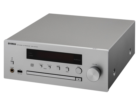 Leitor de CD YAMAHA CRX-N470D Prata — Formatos:  MP3,WMA,MPEG4,AAC,WAV, FLAC,AIFF,ALAC