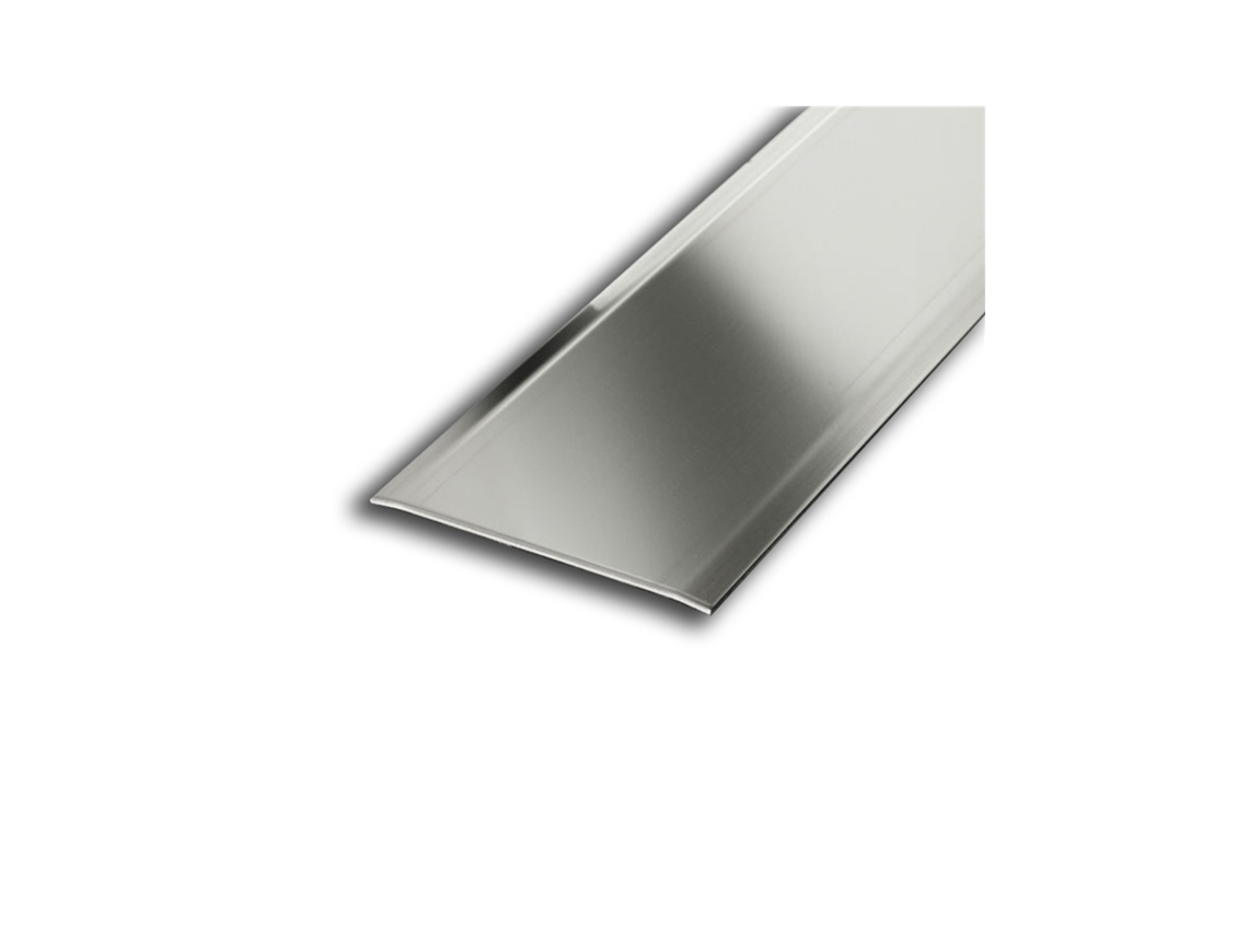 Jardin202 - Pack 10 Unidades.transicion Aluminio Dos Alas - 80mm 80mm Anch. 3mm Alt. 1m Larg. Taladrado | 80mm Anch. 3mm Alt. 1m Larg. Taladrado ()