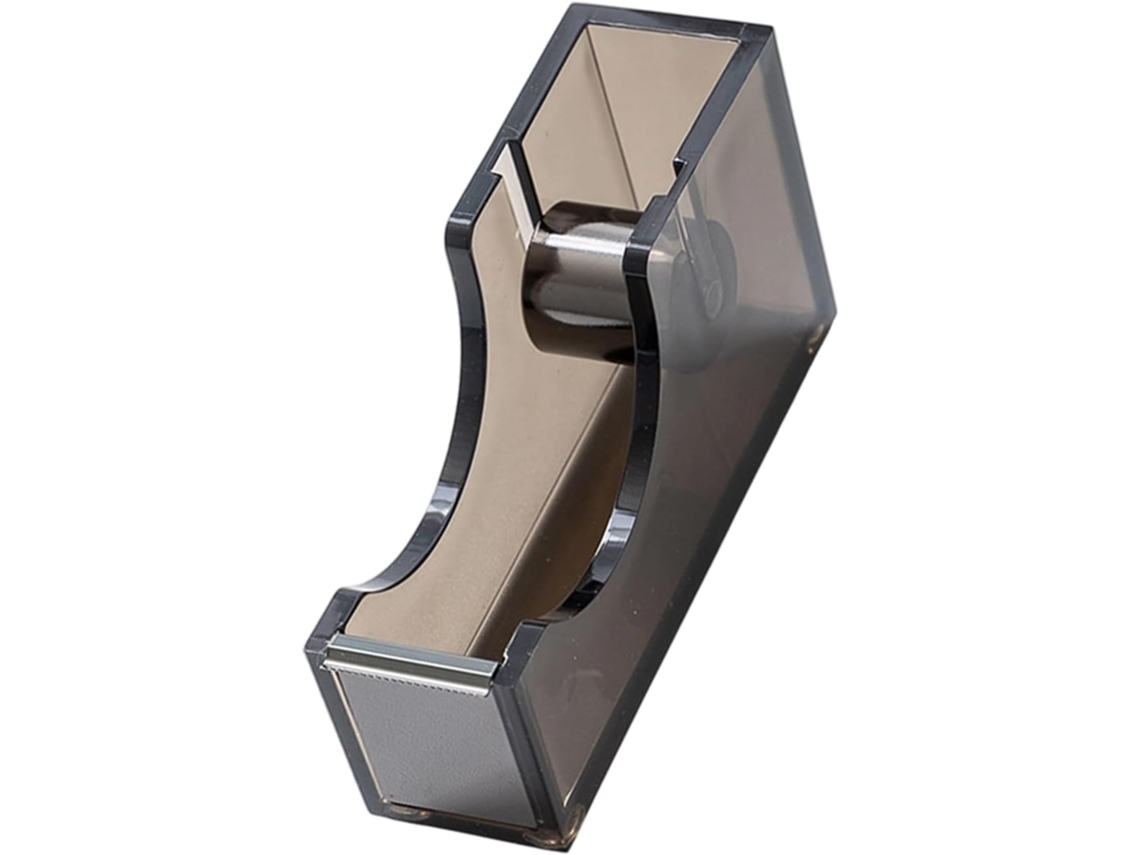 Cortador de adesivo de mesa, dispensador de adesivo acrílico transparente, base antiderrapante para