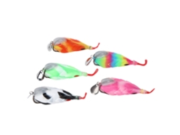 Isca Artificial Sapo 5pcs com Gancho Duplo
