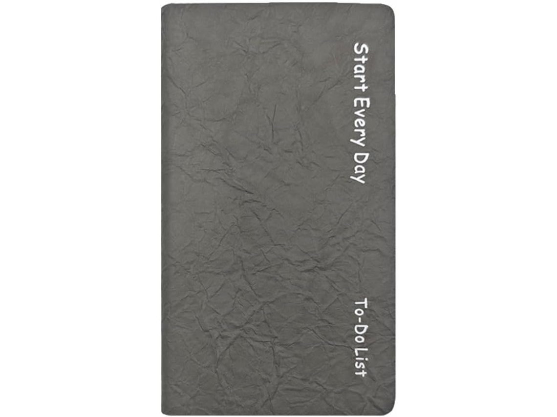 A6 Agenda diária sem data, organizador portátil, agenda de reuniões, diário de bolso, gerenciamento de tempo, Slowmoose (cinza)