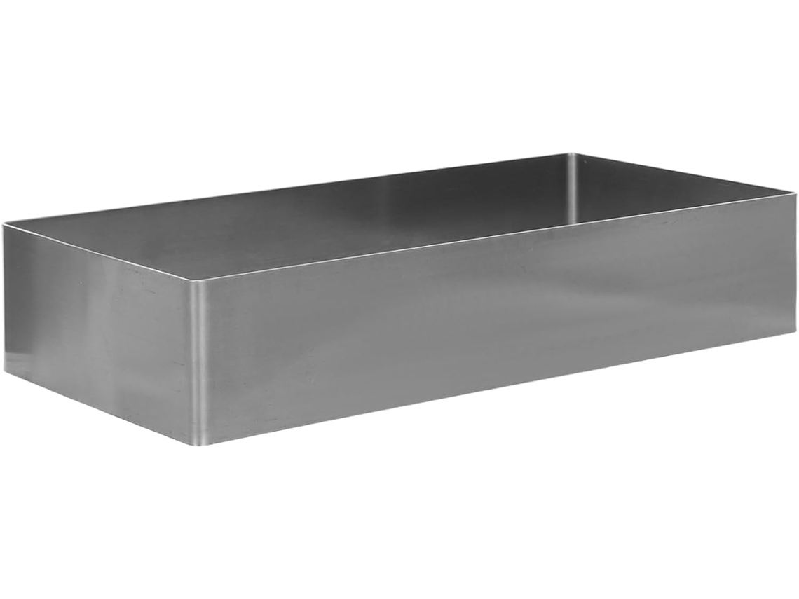 Forma Retangular De Aço Inoxidável Resistente Para Mousse, Fácil De Limpar, Ideal Para Assar E Preparar Sobremesas