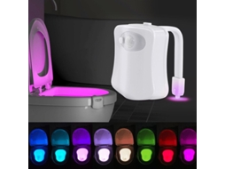 Luz de Vaso Sanitário Inteligente Led 8 e 16 Cores com Sensor Presença, Nova Luz de Vaso Sanitário Recarregável Via Usb 1 BRILVIBERA