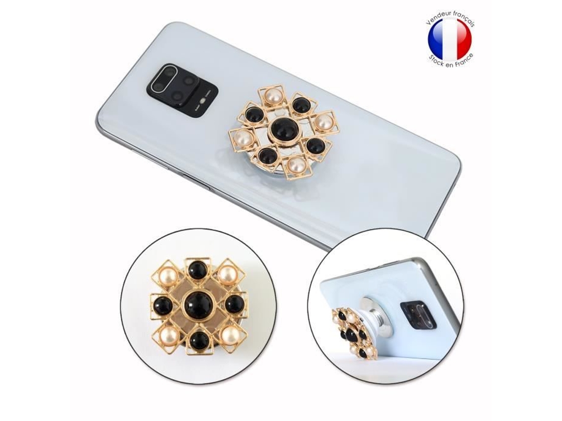 Suporte Para Celular - Doogee - S58 Pro - Dobrável - Diamante Preto E Branco - Prático E Elegante-aquaforge