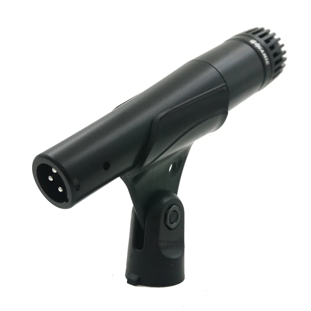 Microfone Dinâmico Cardioide Com Fio Metálico (preto) Para Karaokê E Gravação Vocal.