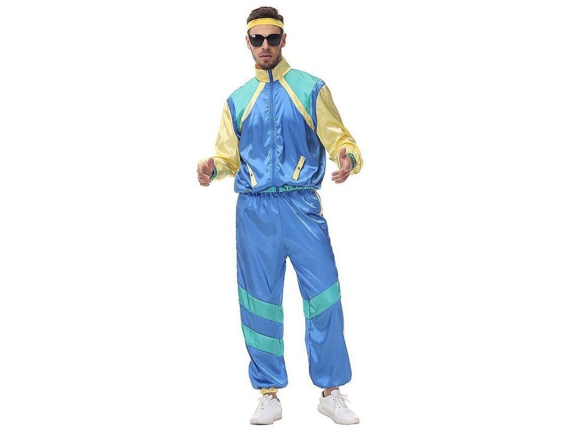 2026-traje Retro Anos 80 90 Hip Hop Chándal De Festa Para Homem E Mulher Com Lenço Wqg M Hombres