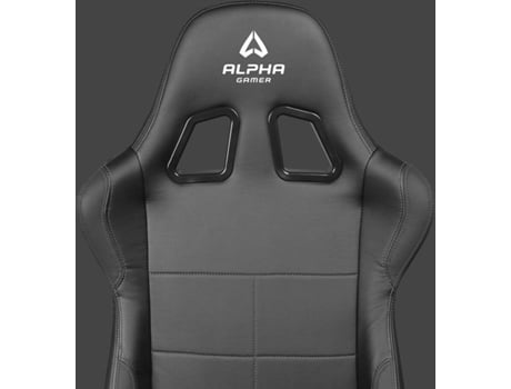 Cadeira Gaming ALPHA GAMER Vega (Até 150 kg - Elevador Classe 4 - Preto) — Cadeira Gaming | Preto