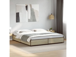 Vidaxl Estrutura De Cama 200x200 Cm Derivados Madeira/metal