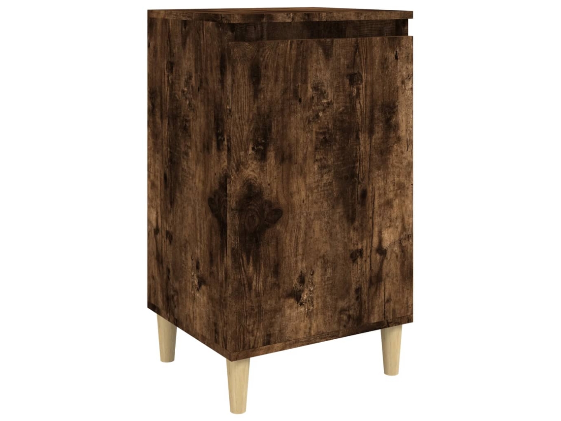 Bedside Cabinet, Bedside Cabinets Vidaxl Marrom Madeira Processada (n/a)