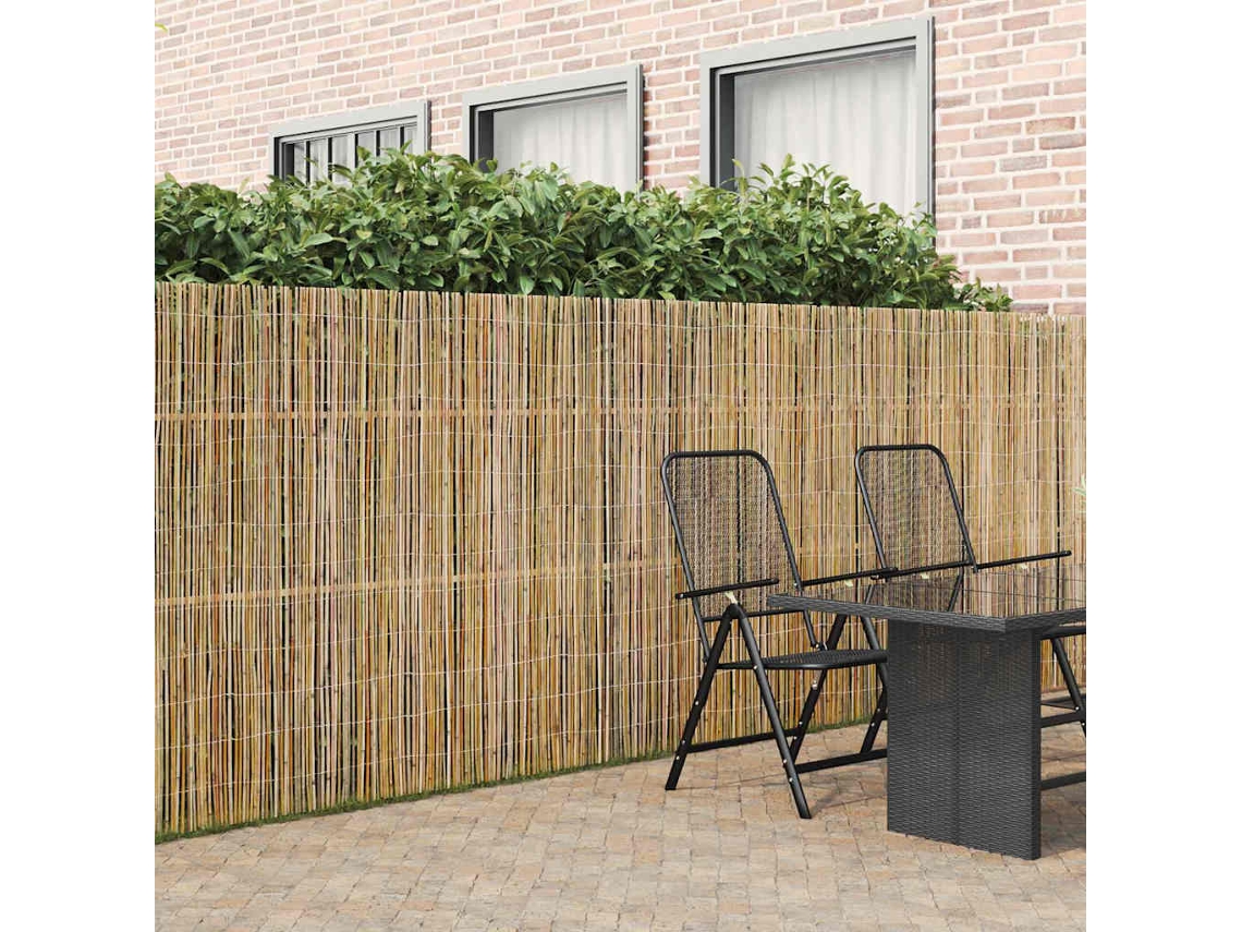 Vidaxl Cerca De Bambu Natural 500 X 150 Cm Bambu