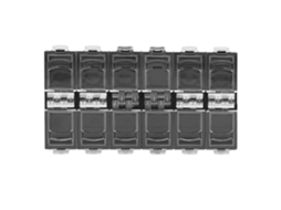 Caixa De Armazenamento Para Decorações De Unhas Em Plástico Transparente Organizador Portátil (preto)
