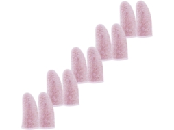 Pacote Com 10 Protetores De Dedo Em Fibra Carbono Rosa, Resistentes Ao Suor E Antiderrapantes Para Jogos, Capas