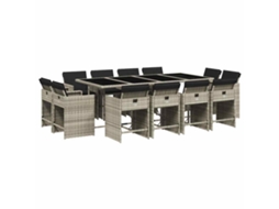 Garden Dining Set, Garden Dining Sets Vidaxl Cinzeto Rattan / Vime (n/a)