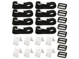 Kit de Cinta de Fixação de Rolo de Cobertura Universal para Piscina 8 Peças Equipamento Ao Ar Livre 14C4Ba4
