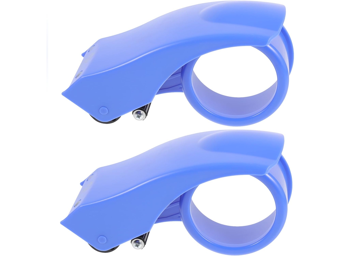 Dispensador de adesivo plástico Homoyoyo, 2 unidades, design ergonômico e adesivo confortável para embalagens.
