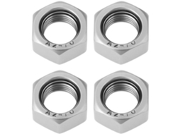 Escolha Sólida - Moedas 4 Unidades - M12 X 1,25 - Aço Inoxidável - Fita De Rosca À Esquerda - Moedas Inteiras - Resistente À Corrosão - Moedas