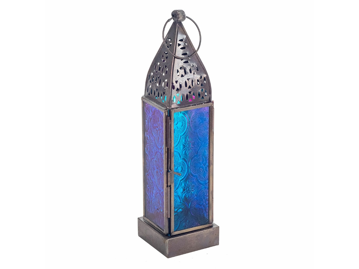 Lanterna SIGNES GRIMALT Azul Ferro Fundido 6x23x6 cm