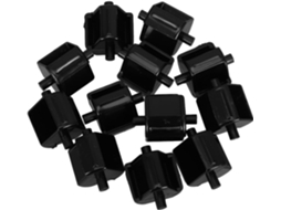 Conjunto De 12 Peças Núcleo E Suporte Plástico Com Design Troca Rápida, Na Cor Preta, Para Substituição Em Dispensadores