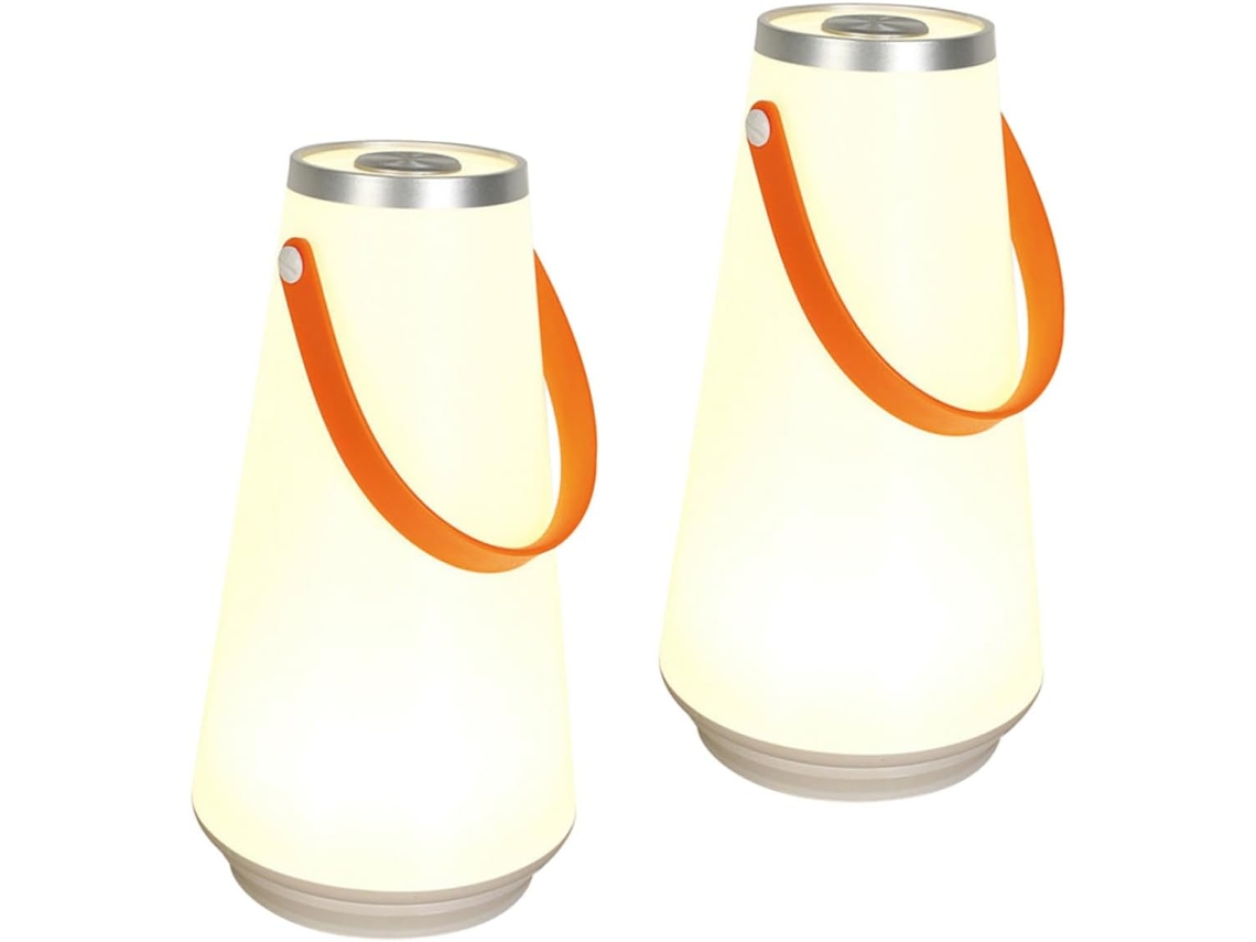 Conjunto de 2 Luminárias de Led de Plástico para Quarto. SFUSHOS