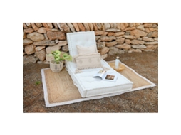 Almofada De Chão Dkd Home Decor Azul Azul Marinho Greige 110 X 78 X 12 Cm (3 Unidades)