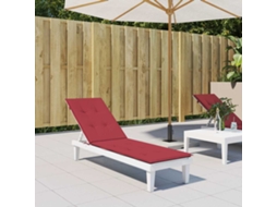 Vidaxl Almofadão P/ Cadeira De Terraço (75+105)x50x4 Cm Vermelho Tinto
