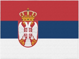 Manta de Flanela Ultramacia Phayah com Estampa da Bandeira Sérvia Ideal para Sofá Cama Sala Estar Escritório e