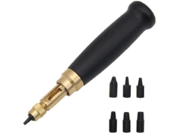 Perfurador Automático Para Couro, Com 7 Pontas Intercambiáveis (1,0