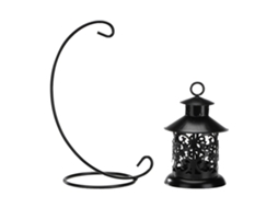Laxiscreed Candelabro De Metal Preto Com Estilo Marroquino Para Decoração De Interiores