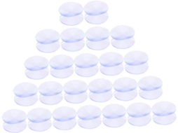 Tehaux Almofadas De Ventosa Dupla Face Silicone, 24 Unidades, Para Amortecimento E Fixação Em Bancadas De Vidro Feito À
