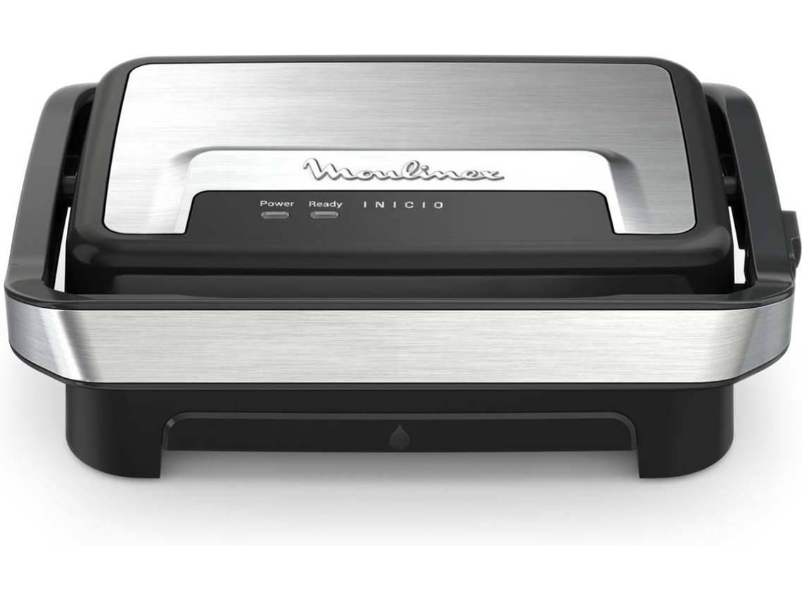 Grelhador MOULINEX Inicio Compact GI270D10 (2000 W - Preto e Inox)
