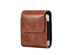 Capa De Couro Dobrável Universal Para Celular, Montada Na Cintura