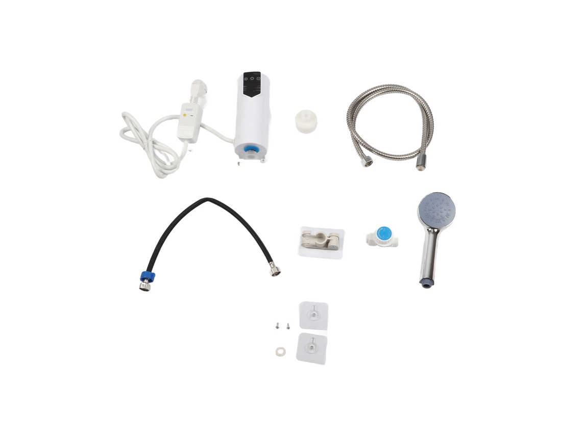 Aquecedor de Água Elétrico Mini Instantâneo, 5500W, com Chuveiro, para Casa | S/MARCA