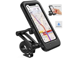 Suporte De Telefone Para Motocicleta, Suporte À Prova Dágua Para Bicicleta, Suporte De Smartphone Para Motocicleta E Scooter 360° Co
