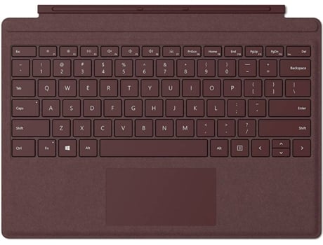 Capa Teclado MICROSOFT Surface Go (Teclado Português - Vermelho) — Teclado Português