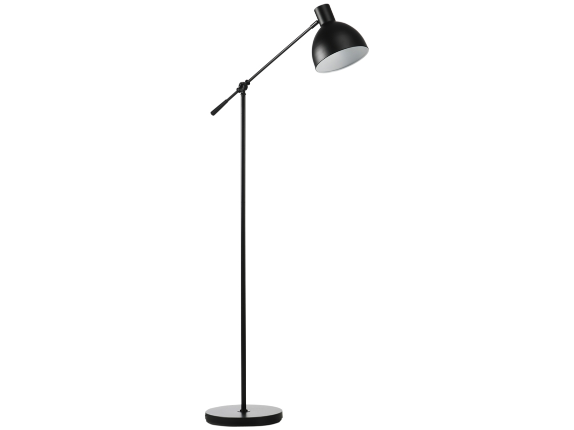 Luminária de Pé Industrial Ajustável em Altura,interruptor de Pé,30x30x131cm,preto BTFORUS