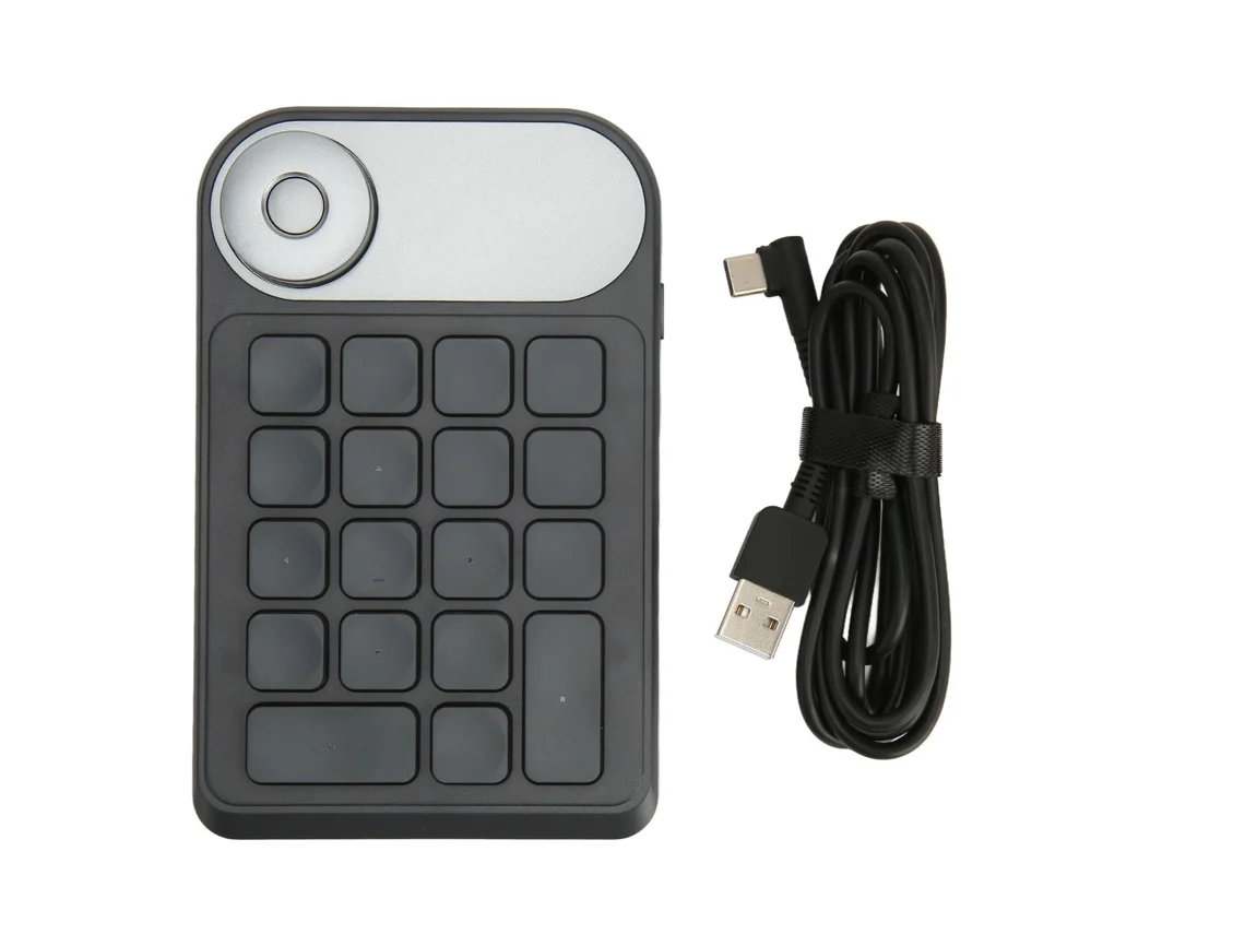 Teclado Mini LAXISCREED 18 Teclas Personalizáveis 2.4ghz Sem Fio