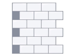 Lurelia Azulejo Adesivo Cozinha Banho Pvc Autoadesivo Removível Resistente Ao Calor Branco 10 Unidades 30,5x30,5 Cm Quarto